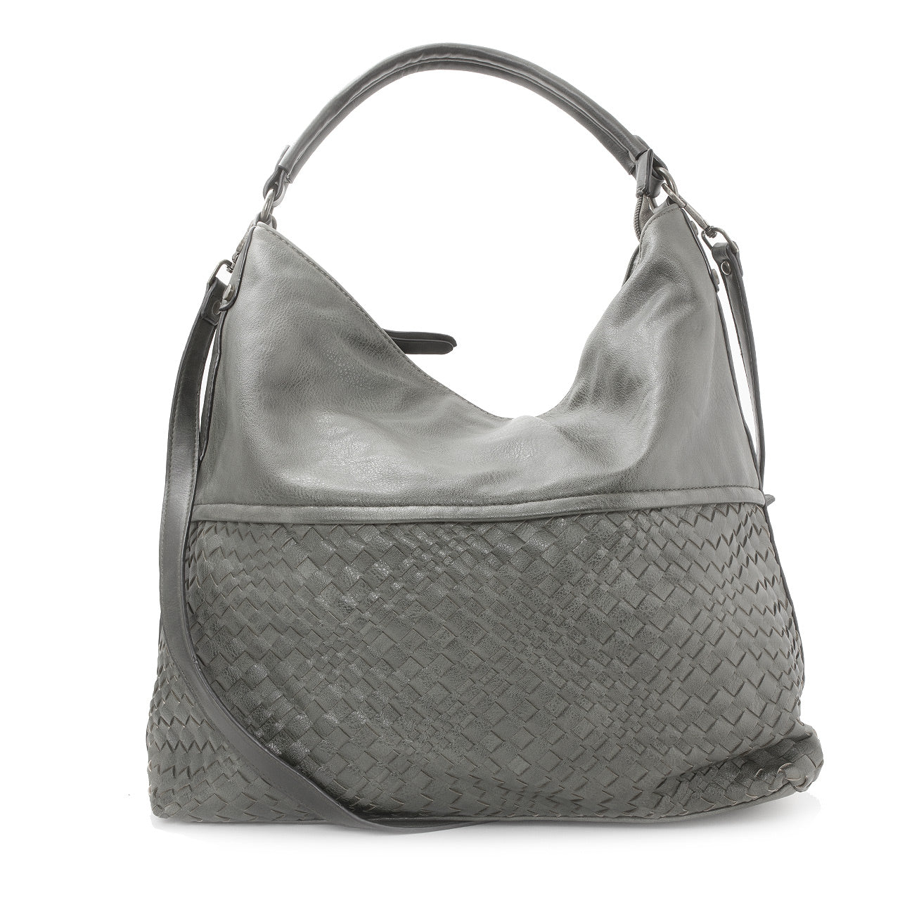 Schultertasche Beutel mit Flechtoptik - AXON