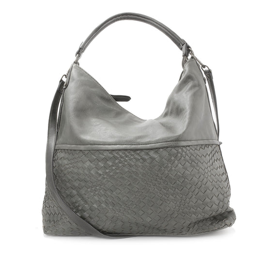 Schultertasche Beutel mit Flechtoptik - AXON