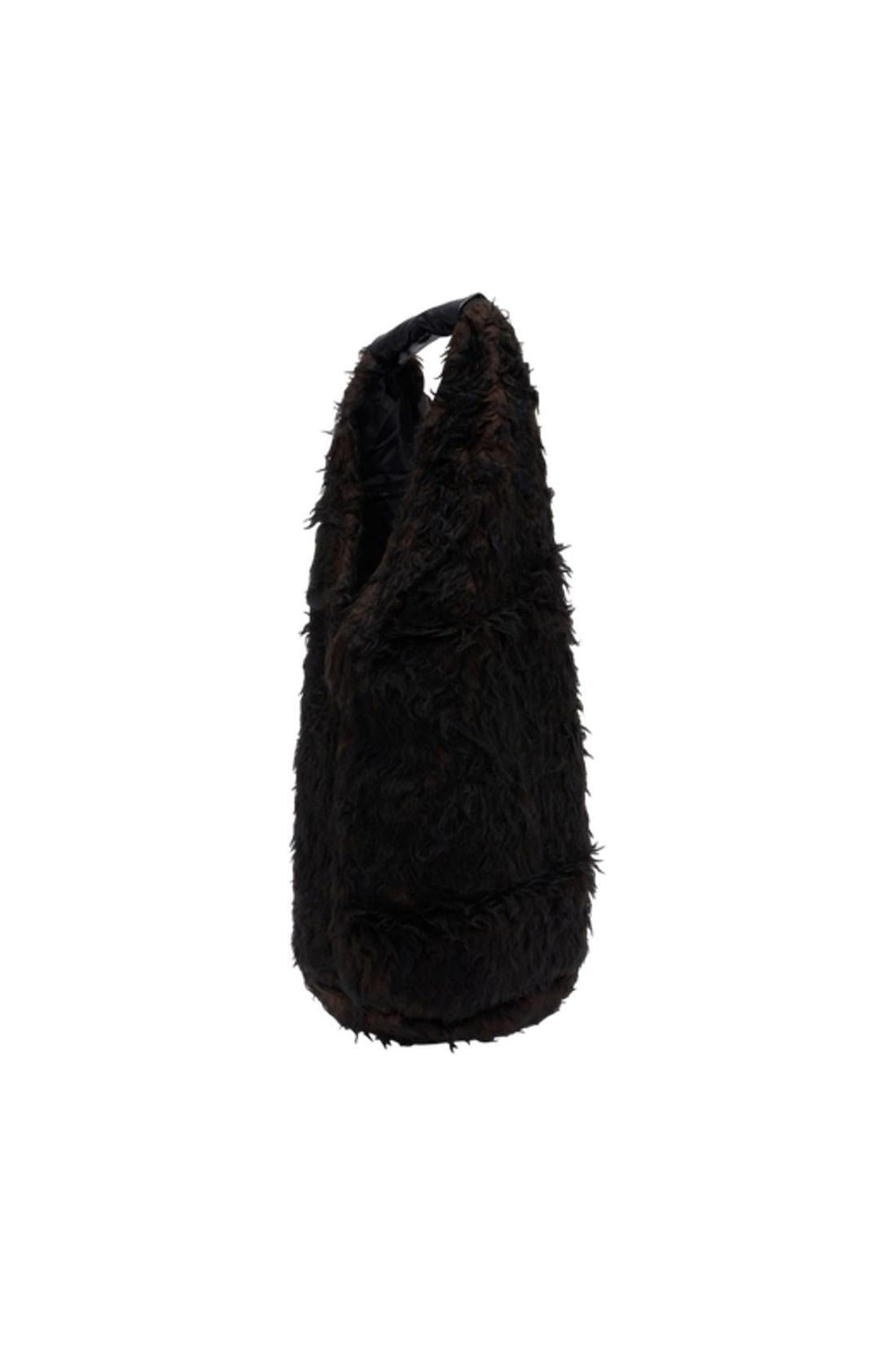 Schultertasche Drip - OUR LEGACY - Wolle - Braun - AXON