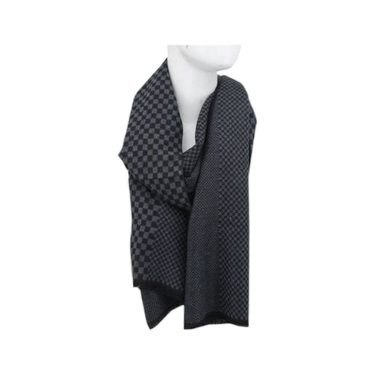 Winter Herren Schal mit Schach Muster » Soft Cashmera Herrenschal | Winterschal 180x30 cm