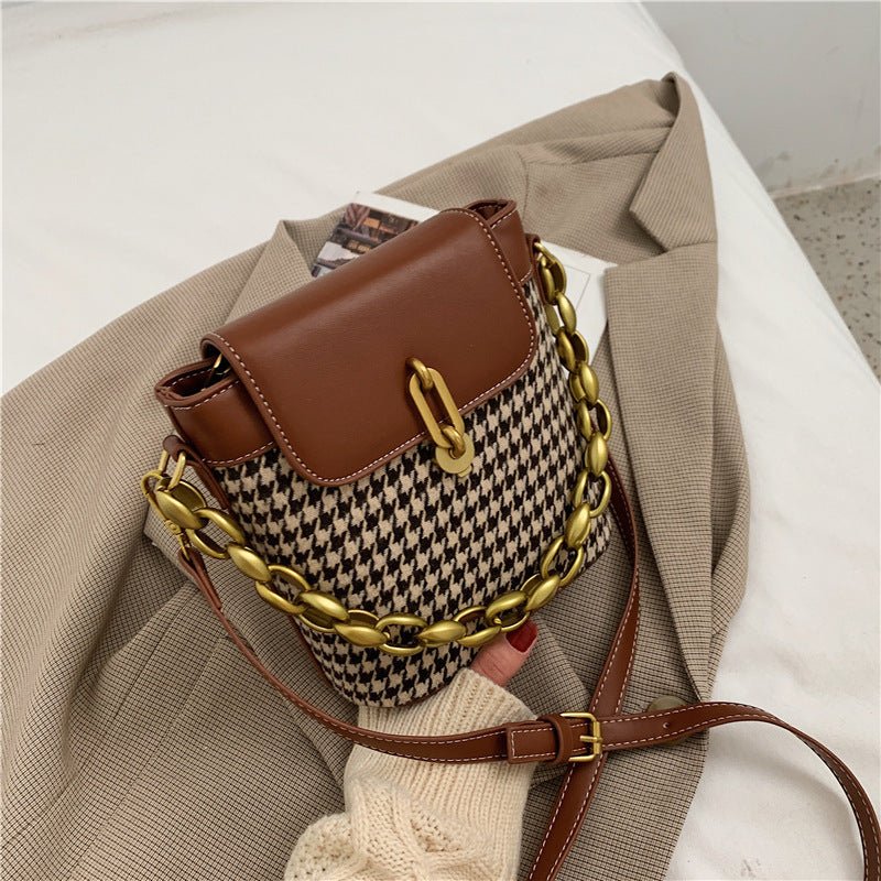 Simple Portable Bucket Bag Trendy All - match Net Red Popular - AXON