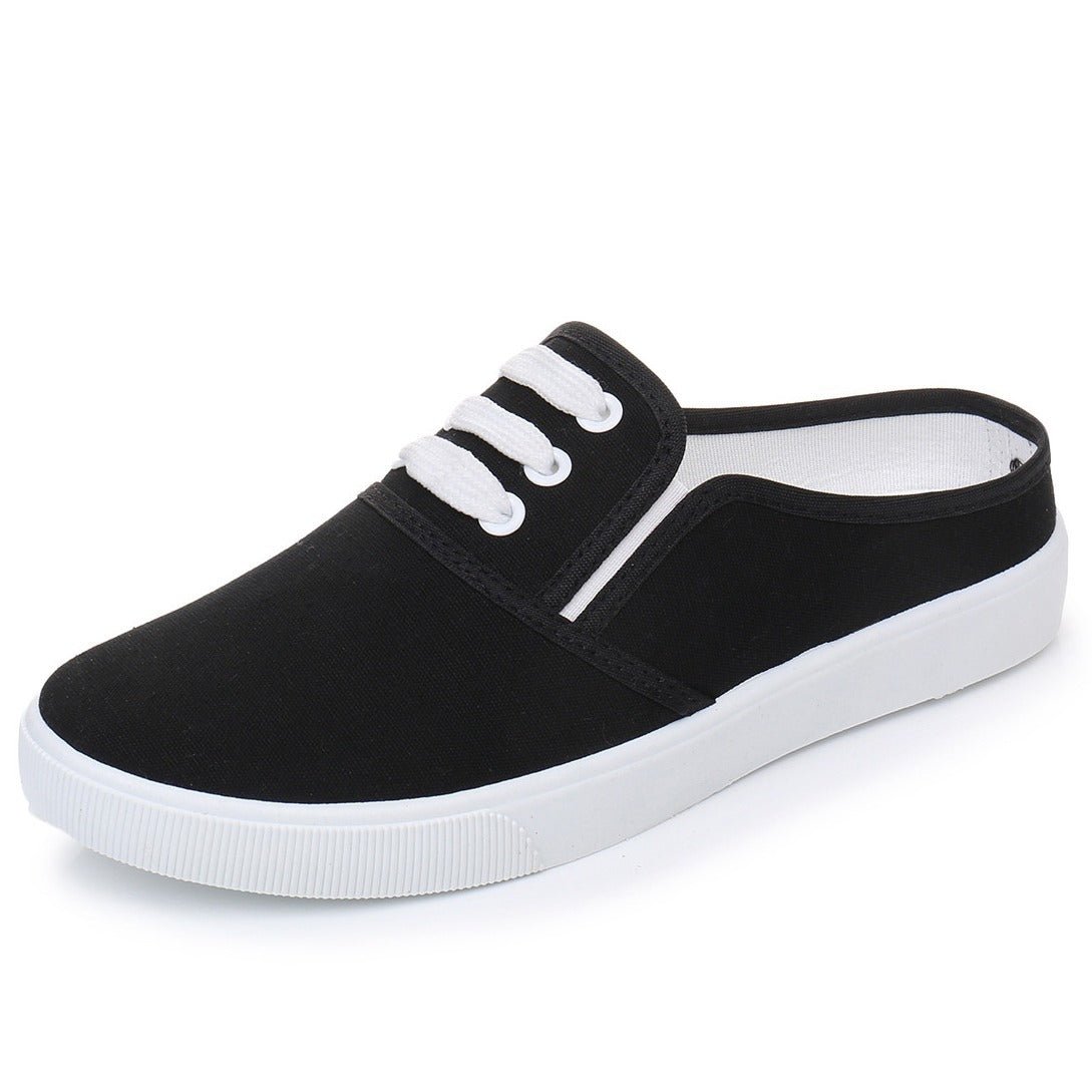 Slip - on Canvas Shoes Flat Women - AXON