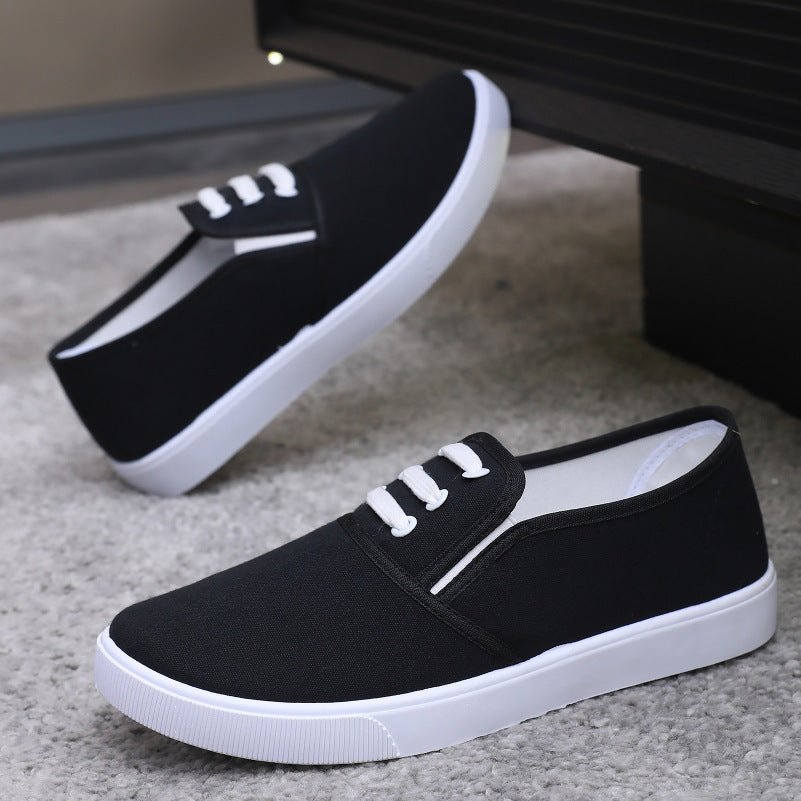 Slip - on Canvas Shoes Flat Women - AXON