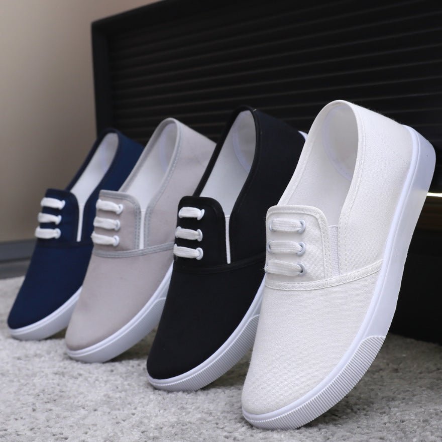 Slip - on Canvas Shoes Flat Women - AXON