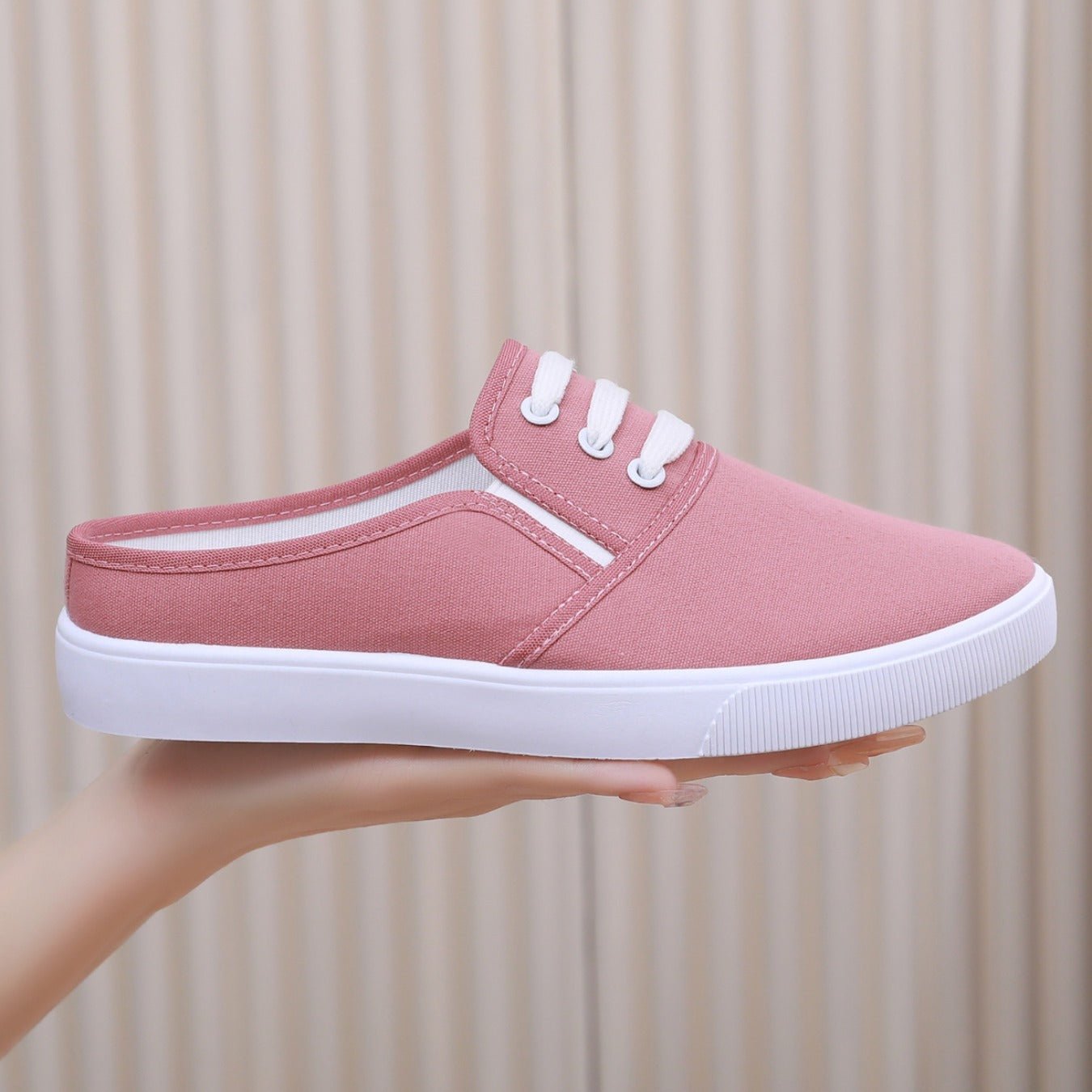 Slip - on Canvas Shoes Flat Women - AXON