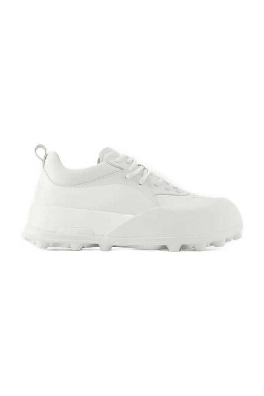 Sneakers - Jil Sander - Leder - Porzellanweiß - AXON