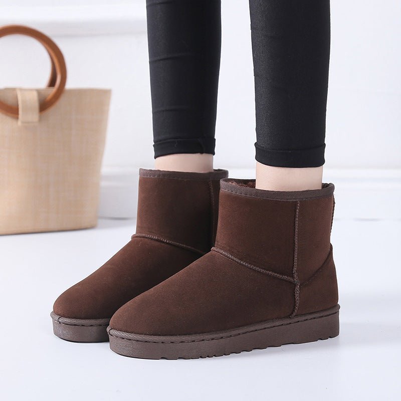 Snow Boots Winter Faux Fur Women Shoes - AXON