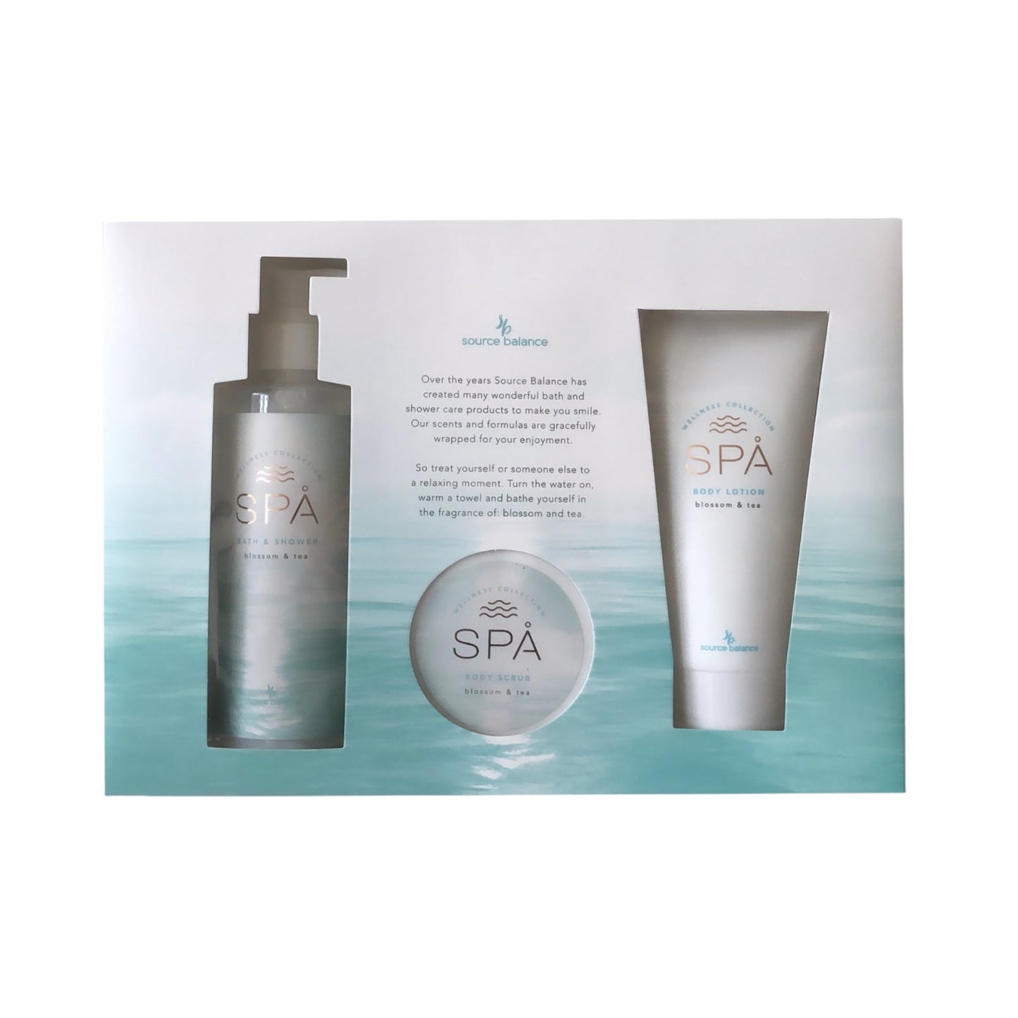 Wellness Geschenkset: SPA Ocean Breeze » Body Lotion, Peelingsalz & Duschgel