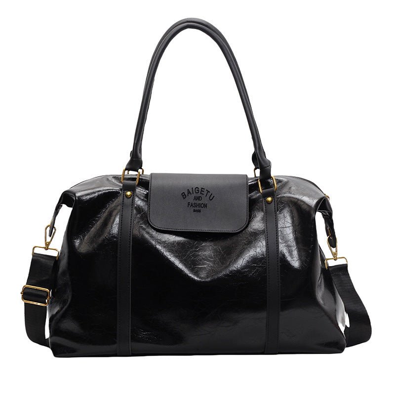 Sports Shoulder Bag Dry Wet Separation Gym Bag Simple Hand - held Luggage Bag - AXON