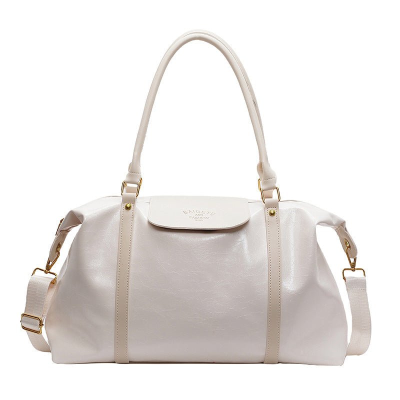 Sports Shoulder Bag Dry Wet Separation Gym Bag Simple Hand - held Luggage Bag - AXON