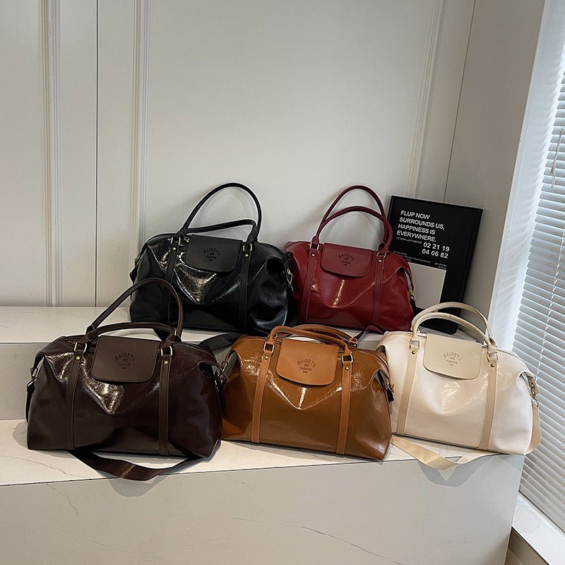 Sports Shoulder Bag Dry Wet Separation Gym Bag Simple Hand - held Luggage Bag - AXON