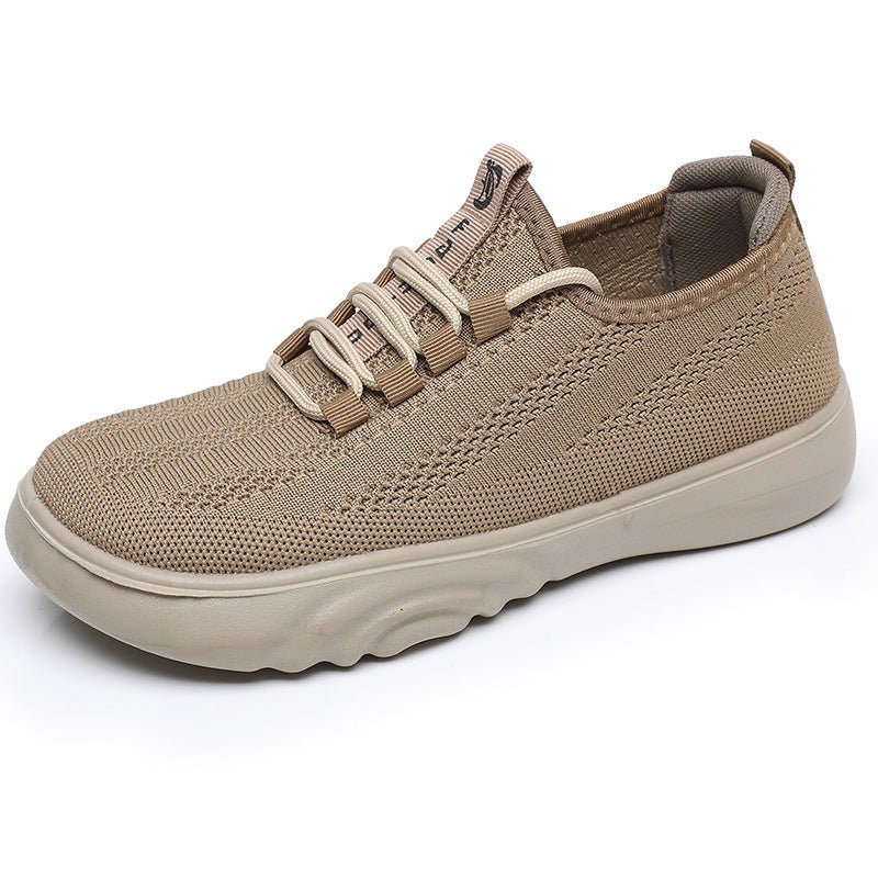 Spring And Autumn Old Beijing Cloth Shoes Women Casual Mom Shoes Knit Breathable Pumps - AXON