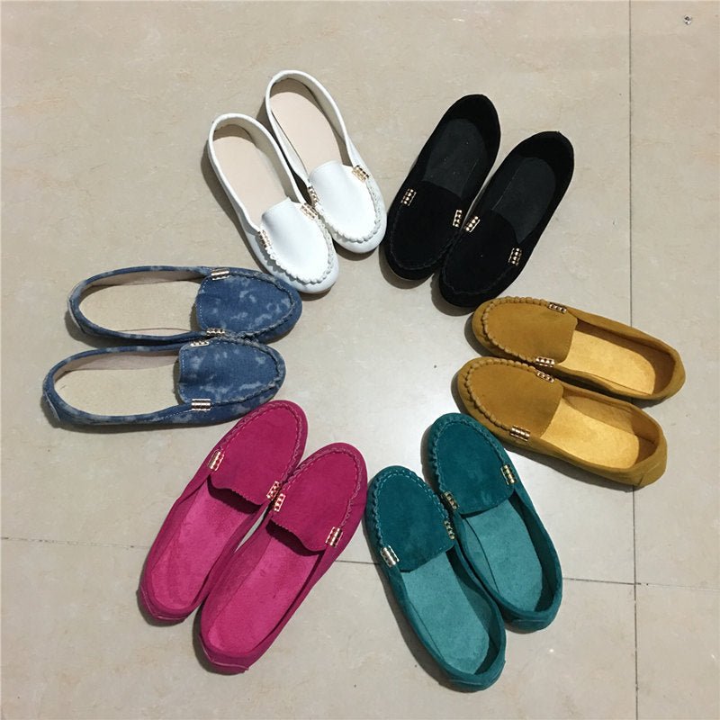 Spring and summer flat with the end of pregnant women nurse shoes Peas shoes casual women's shoes driving shoes Mom shoes a pedal - AXON