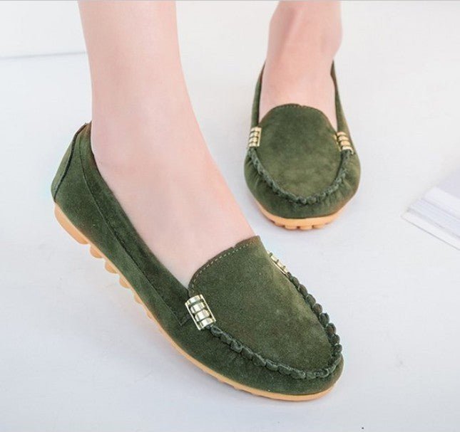 Spring and summer flat with the end of pregnant women nurse shoes Peas shoes casual women's shoes driving shoes Mom shoes a pedal - AXON