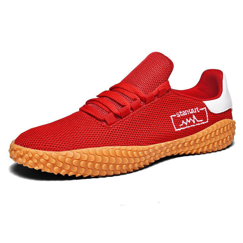 Spring and Summer Flying Woven Casual Shoes Large Men's Shoes Beathable Korean Forrest Gump Sneakers - AXON