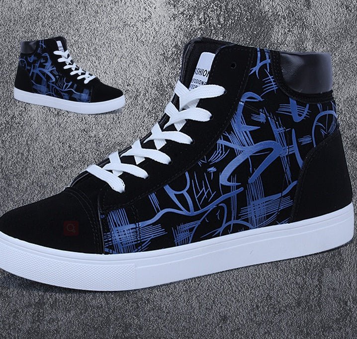 Spring high top shoes Korean Edition men''s shoes - AXON
