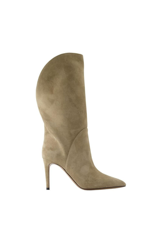 Stiefel Gaia Midcalf 85 - Paris Texas - Leder - Beige - AXON