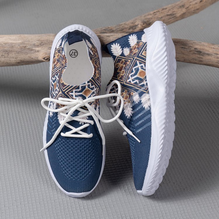 Summer New Flying Woven Stylish Flat Shoes Women - AXON