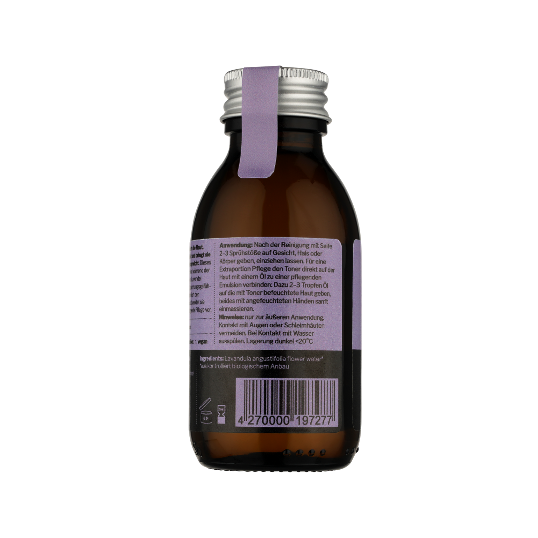 NEU! toner 001 | Feuchtigkeitsspray für Gesicht, Körper & Haar | aus Lavendelblüten