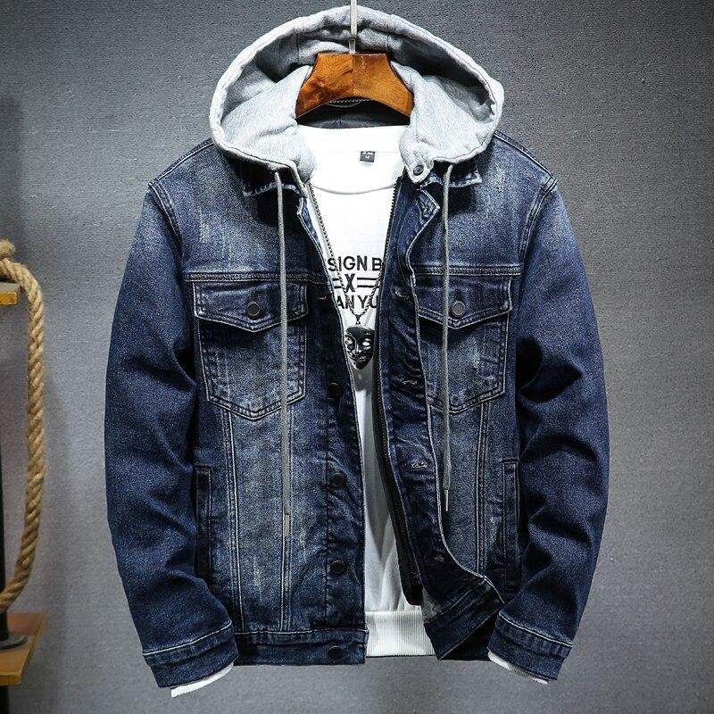 Thick denim jacket men - AXON
