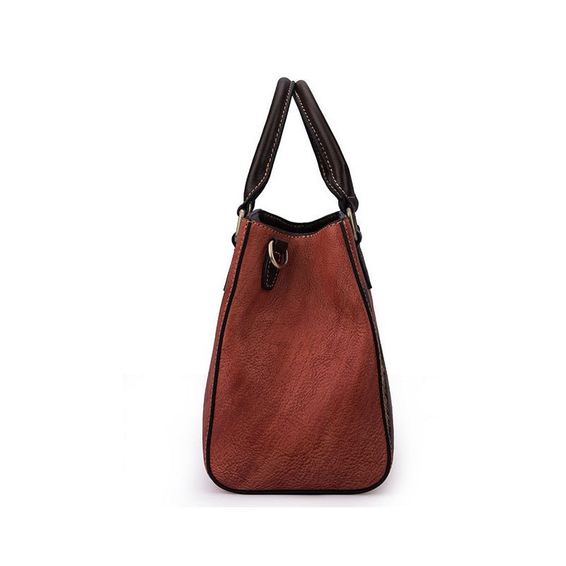 Top Layer Cowhide Retro European And American Fashion Casual Handbag - AXON