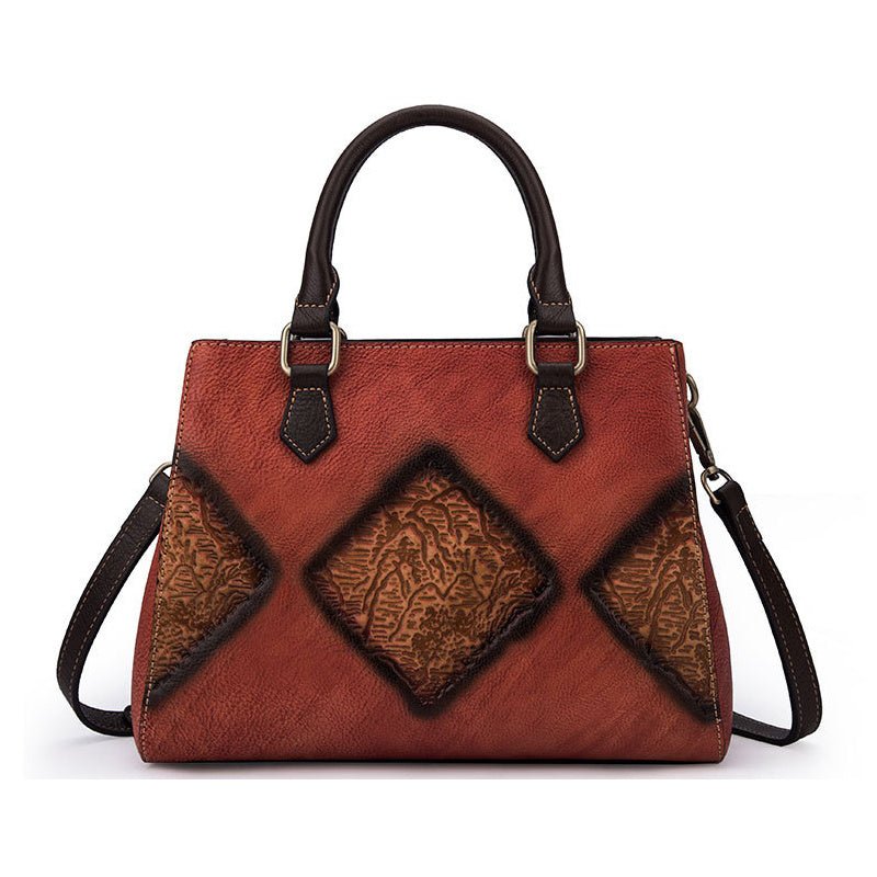 Top Layer Cowhide Retro European And American Fashion Casual Handbag - AXON