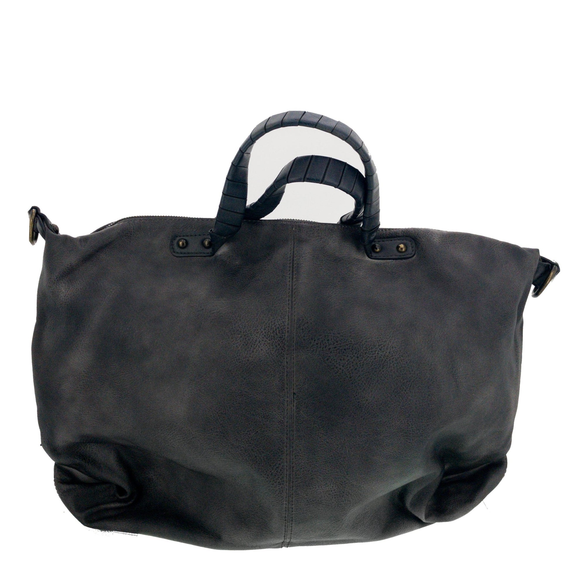 Vintage Bag Tasche Flechteinsatz Schwarz - AXON