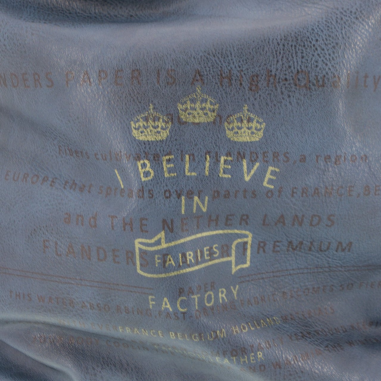 Vintage Tasche mit 3 Kronen Blau - AXON