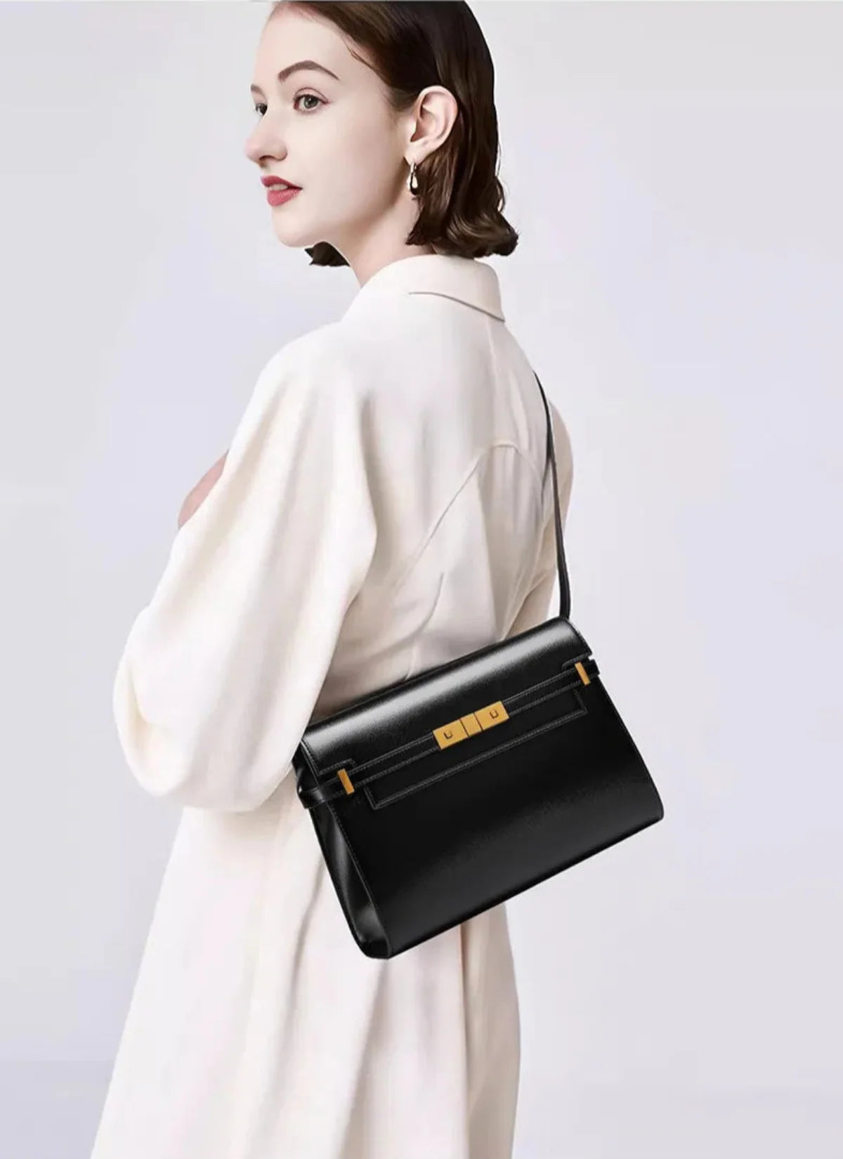 Premium genuine leather bag for women handmade luxury shoulder