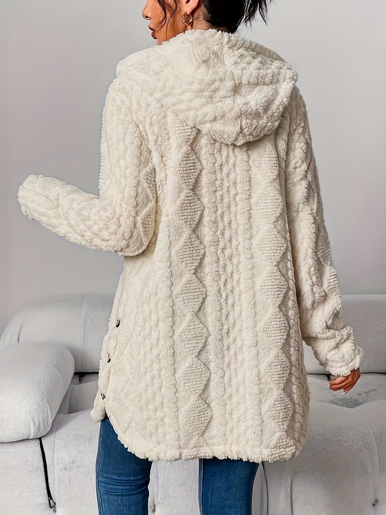 Women's Winter Long Hooded Cardigan Coat - AXON
