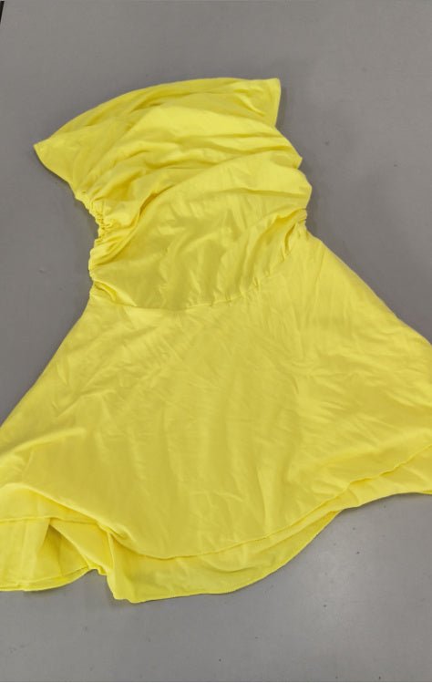 Y2K Tube - top Short Dress Summer Sexy Pleated Tight Dresses For Womens Clothing - AXON